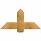 Ekena Millwork Eugene Rough Sawn Timber Gable Bracket, Western Red Cedar, 36"W x 18"H x 2"D x 6"F, 12/12 Pitch GBW036X18X0206EUG00RWR - alternate 1